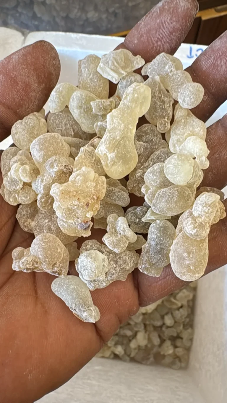 Hand-sorted resin tears