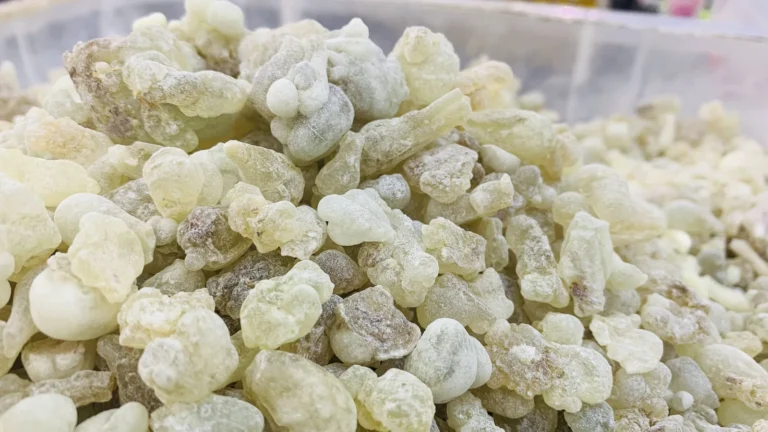 Resin in storage